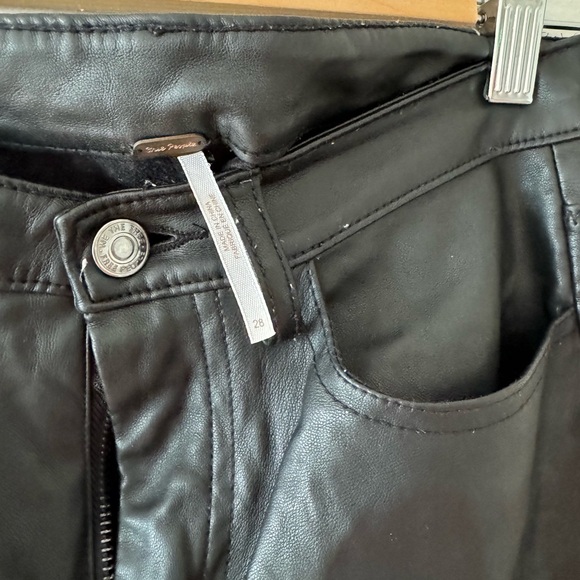 Free People Vegan Leather Pants - Picture 3 of 4